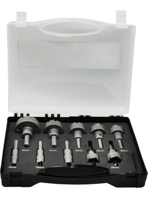 Normadia Paslanmaz Metal Delme Elmaslı Panç Seti 10 Parça, Dayanıklı ve Çok Yönlü