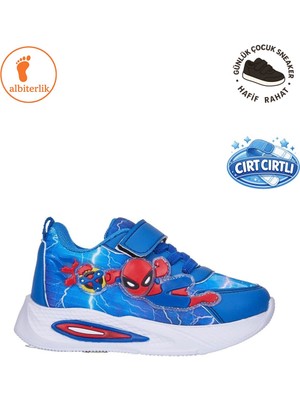 Albishoes Erkek Bebek Çocuk Yazlık Cırtlı Karakter Figürlü Hafif Rahat Taban Sneaker Spor Ayakkabı