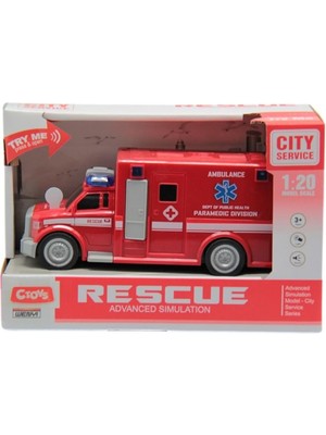 Ctoy Sesli ve Pilli Ambulans 1:20
