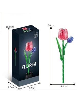 RedandCherry Birleştirilebilir Blok Yapay Çiçek