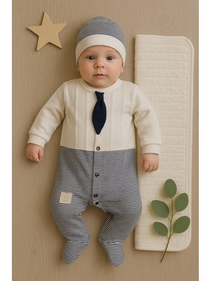 Çamaşır Kenti Battaniyeli Tulumlu Erkek Bebek Set %100 Pamuk