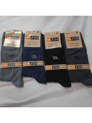 Shine Elagance Siyah Gri Antrasit Lacivert 4'lü %80 Cotton Minik Desenli Erkek Soket Çorap