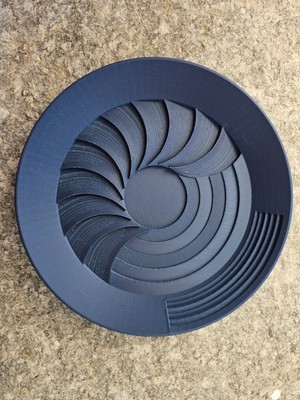 Altın Arama Kabı Mavı 25CM Capta