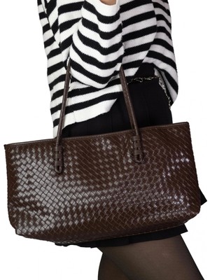 By Pellini Karolu El Kol Kadın Çantası Kahverengi