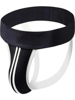 MiraLive Erkek  Şeritli Jockstrap Fantezi Iç Giyim
