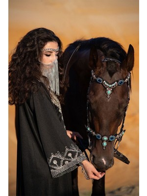 Ravinity Kalın Zincirli Dansöz Peçesi, Zincir Oryantal Peçe