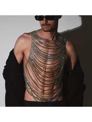 Ravinity Zenne Aksesuarı Erkek Için Yılbaşı Kostümü Altın