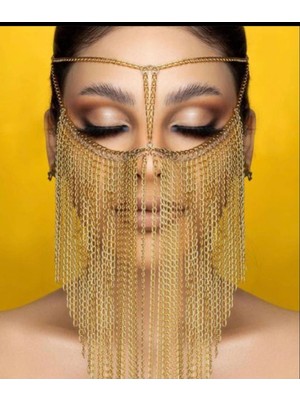 Ravinity Özel Tasarım Zincirli Dansöz Aksesuarı, Oryantal Peçesi