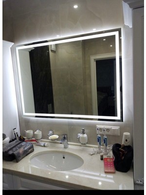 Elysion 70/120 Kumlamalı Dokunmatik LED Işıklı Ayna Duvar Banyo Konsol Ayna