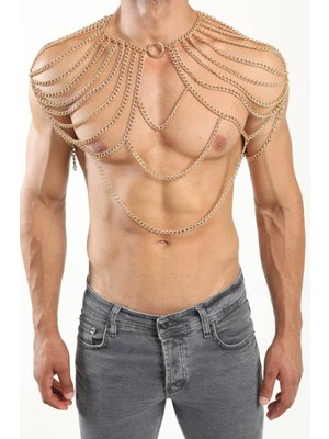 Ravinity Altın Erkek Vücut Zinciri, Oryantal Için Erkek Aksesuarı