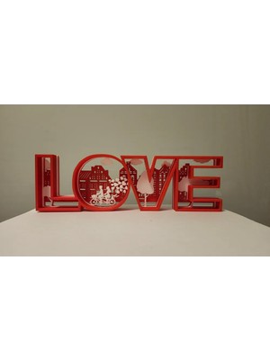 Love Masaüstü Dekor – Katmanlı Tasarım