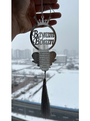 Isme Özel Pleksi Dikiz Aynası Süsü, Şık ve Kişiye Özel Tasarım