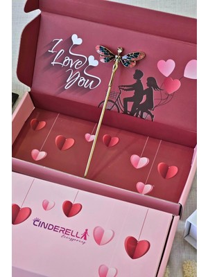 UltraMint Sevgiliye Özel Peri Temalı Topuz Toka Hediye Kutusu