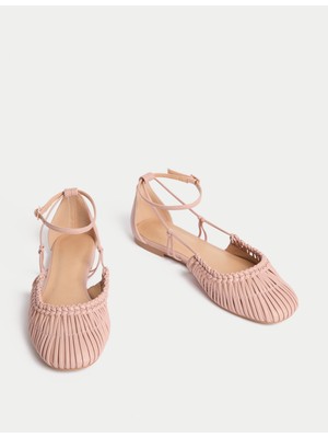 Marks & Spencer Örgü Detaylı Babet