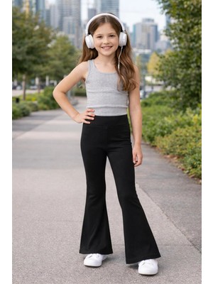 Viollen Kids Ispanyol Paça Kız Çocuk Çok Amaçlı Tayt