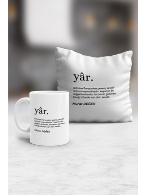 UltraMint Kişiye Özel Sevgiliye Hediye Seti, Yastık ve Kupa ile Unutulmaz Anlar