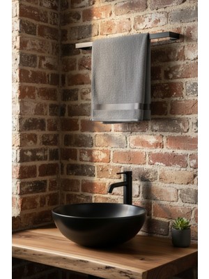 Grandmix Metal Havlu Askılığı Duvara Monte Banyo ve Mutfak Askısı