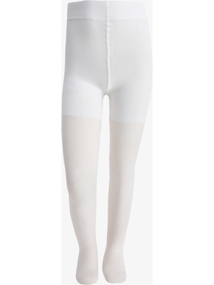 Penti Beyaz Kız Çocuk Pretty School Külotlu Çorap