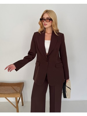 Deq Fashion Kadın Blazer Ceket Pantolon Takım | Ofis & Şık Takım Elbise