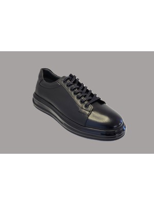 Darkwood-Sneakers-Günlük Spor-Hakiki Deri-Erkek Ayakkabı-Siyah Renk