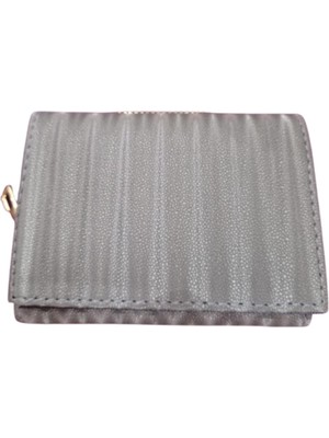 Zy Plus Gri Desenli Cüzdan 10X8 cm
