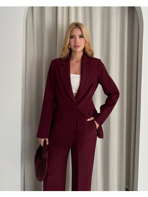 Deq Fashion Kadın Blazer Ceket Pantolon Takım | Ofis & Şık Takım Elbise