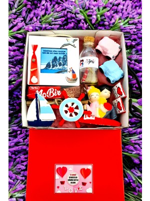 UltraMint Sevgililer Günü Kırmızı Kutuda Sürpriz Hediye Paketi