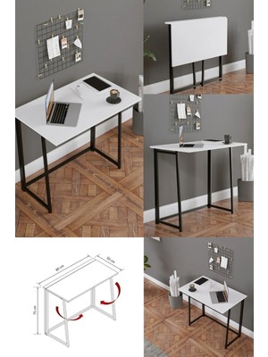 Yüceer Home Terre Katlanabilir Çalışma Masası Bilgisayar Masası Çizim Masası