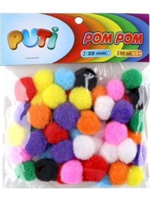 Marka Puti Pompom 20MM 50 Adet