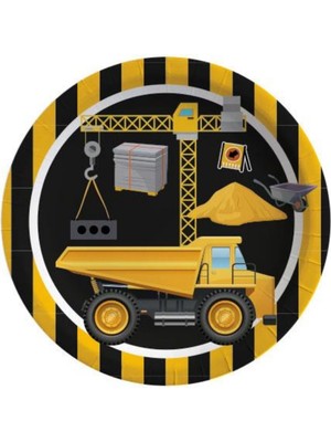 Marka Balonevi Inşaat Tabak 23 cm 8 Adet