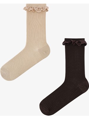 Penti Chic Lace 2li Soket Çorap