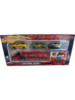 Marka Toysan Tır Seti 4'lü Metal Arabalı Spr-50-Yeşil-Sarı-Siyah