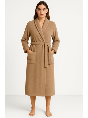 Cotenconcept Battal Boy Şal Yaka Kadın Bornoz