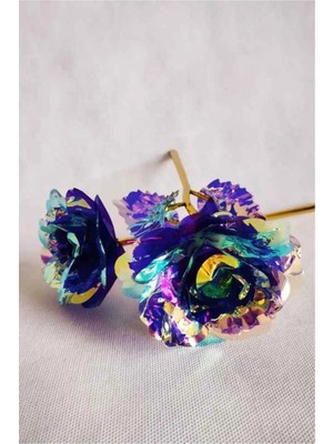 UltraMint Solmayan Mor Sonsuzluk Gülü, Sevgililer Günü Hediyesi, Kalıcı Dekorasyon