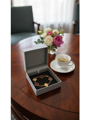 925 Ayar Van Cleef Modeli Yonca Bileklik