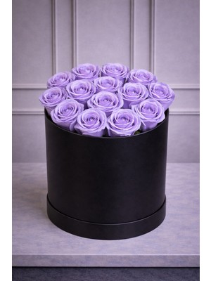 UltraMint Solmayan Lila Gül Kutusu, Sevgi Dolu Hediye, Özel Günler Için Muhteşem Seçenek