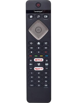 Pazarcan 43PUS6504/62 Ambilight Netflix-Rakuten Tv Tuşlu LED Tv Kumandası