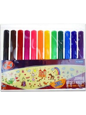 Marka U4 12LI Jumbo Keçeli Kalem U4-1083