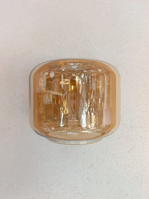 Ada Avize Ada Vazo Şeklinde Avize Camı Bal Rengi (Boy 13 Cm-Eni 15 Cm)