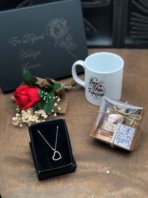 UltraMint Sevgiliye Özel Kapaklı Hediye Kutusu Seti, Sevgi Dolu Anlar Için