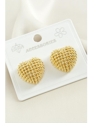 Osense Kalp Metal Küpe