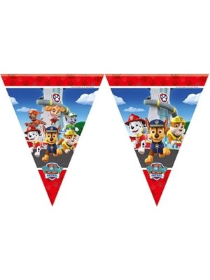 Marka Balonevi Paw Patrol Lisanslı Bayrak Seti 2.90CM 10 Bayrak