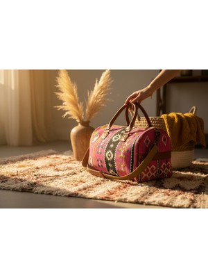 Etnik Desen Seyahat Çantası (Weekender)