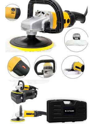 Normadia 4500W 6 Kademe Çelik Şanzuman Devirli Polisaj ve Cila Makinesi
