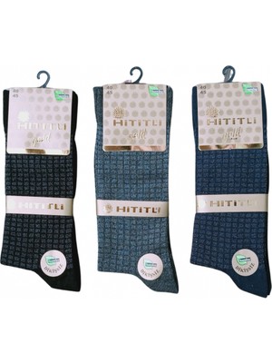 MiraLive Hititli Gold Dikişsiz Bambu Erkek Çorap Asorti Renkler 6 Adet