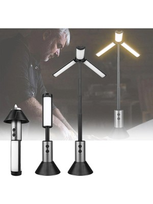 Teleskopik Şarj Edilebilir Çadır Kamp Işığı