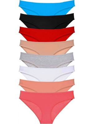 MiraLive 8 Adet Süper Eko Set Likralı Kadın Slip Külot Set 2