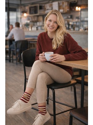 Umel Tekstil Yumos Teddy Bear Soket Çorap Pamuklu 2 Çift