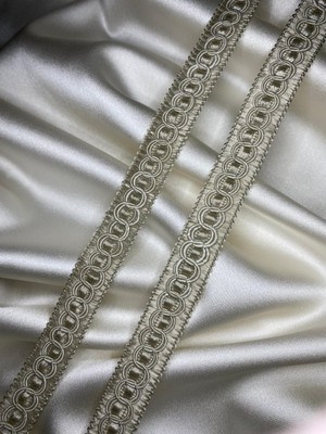 Kordone Pasalı Halkalı Şerit, Perde Şeridi, Dekoratif Çağla Yeşili Şerit, 5 Metre, KOD-P389