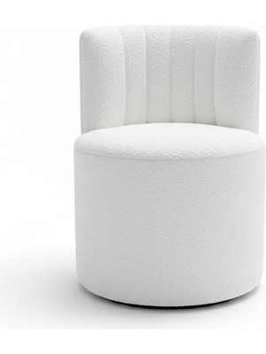 Sırtlı Beyaz Rax Puf